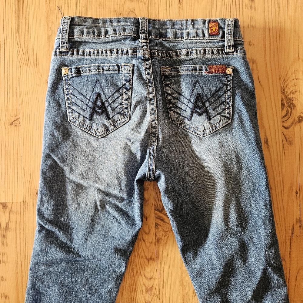 7 For All Mankind Girls Skinny Jeans - Picture 5 of 6